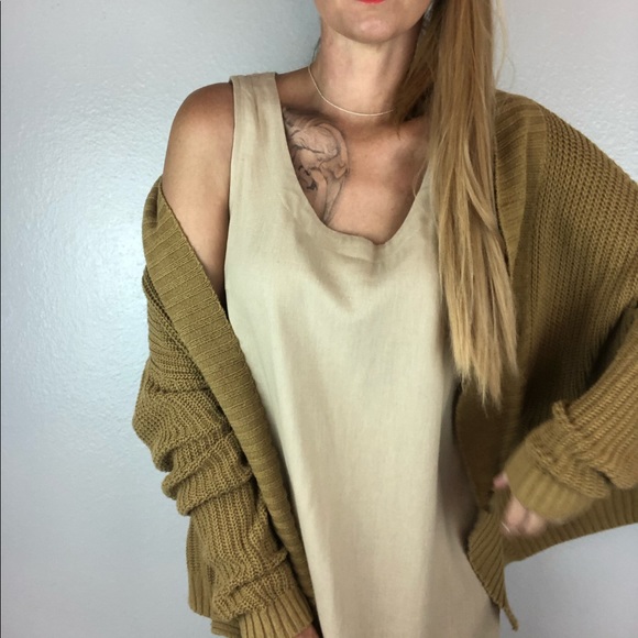 NORTON MCNAUGHTON Vintage 90’s Tan Dress Small - Picture 9 of 15